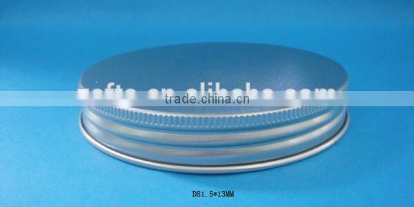 D81.5*13MM aluminum cap/ nature color dried tea metal screw cap/ aluminum cap for PET bottle