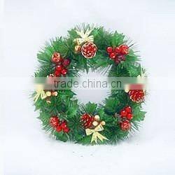 2015 New Design 120cm Artificial Christmas Gift Xmas Wreath WITH Three Sets