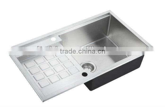 Handmade Stainless Steel kitchen Sink-RTS 101B-2