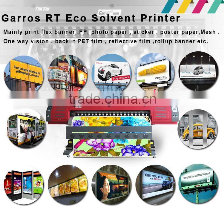 Garros 1.8 m New design high quality outdoor and indoor eco solvent large format pvc vinyl printer