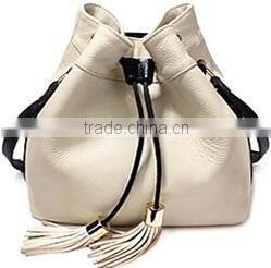 New Design female bag pu backpack tassel backpack