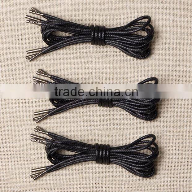 Custom wholesale round waxed cotton laces