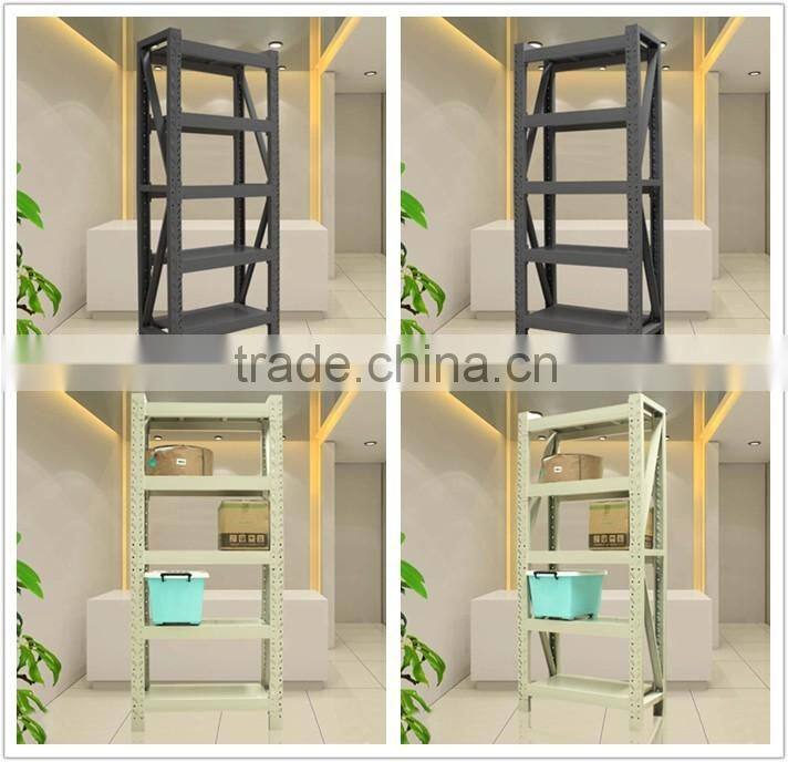 Fast delivery heavy duty warehouse rolled rack system 4 tier shelf