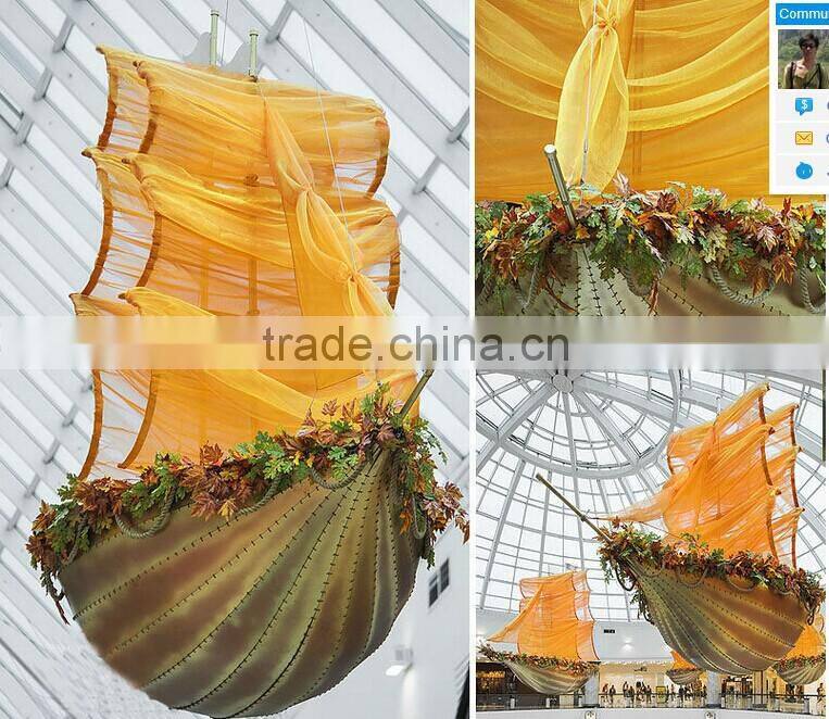 shopping mall hotel decoration christmas decoration Sailing ship sea rover