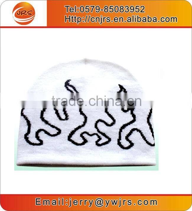 Fashionable jacquard custom skull beanie,knit beanie China wholesale