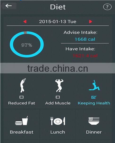 Smart Fashion Multi functions Pedometer Hot sale Jawbone 24UP Wristband