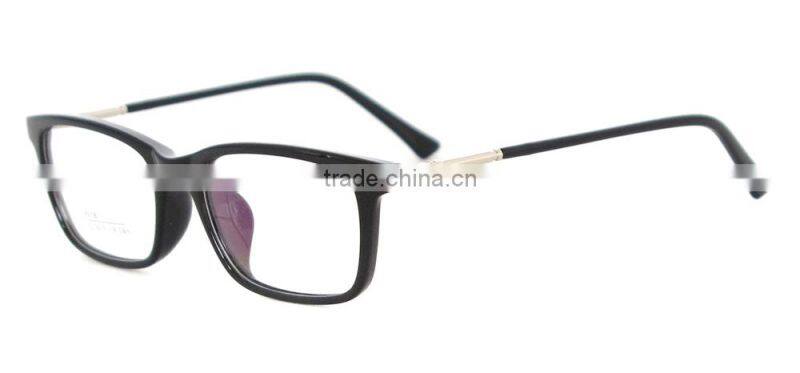 Square full-rim tr90 and acetate with metal temple material china for german fancy eyewear frame