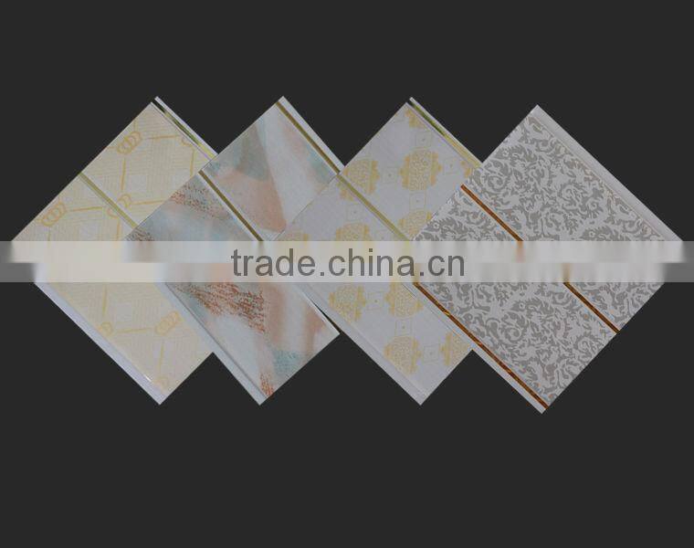 Waterproof & Fireproof PVC ceiling Panel for Interior Decoration&2015 pop patern in India and Russia