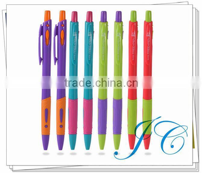 Comfortable Plastic Colorful Ballpoint Pen