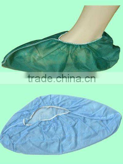 Disposable green PP polypropylene shoe cover non woven