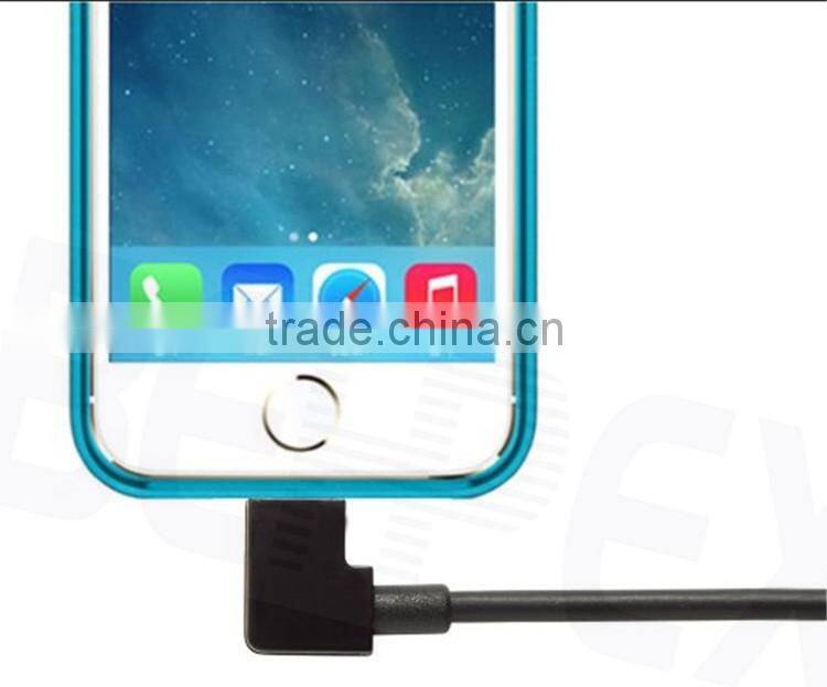 90 Degree MFI 8 Pin Male Data Multi Charge USB Cable