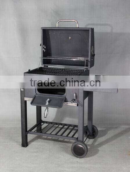 Oversize Big Adjustable Height Charcoal BBQ Grill Patio Barbecue Grill