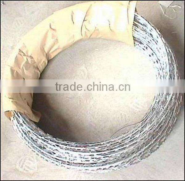 galvanized barbed wire