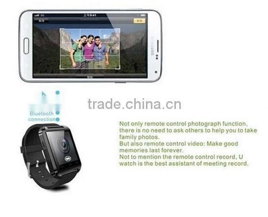 2015 Bluetooth 3.0 wireless audio transmission smart watch u8 pro,u8 smart watch 4g,u8 bluetooth smart watch