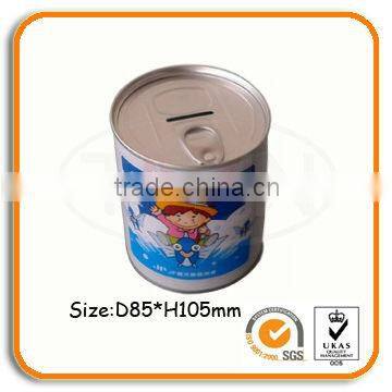 easy open lid tin coin bank