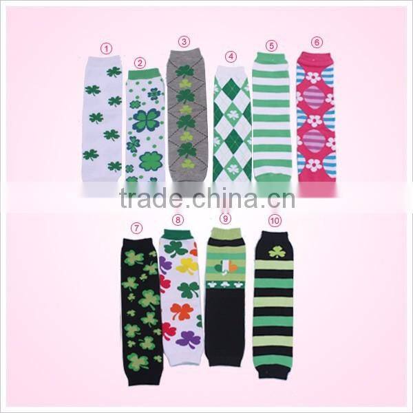 Festival Items Baby cotton Soft Clover knitted Leg Warmers arm warmers