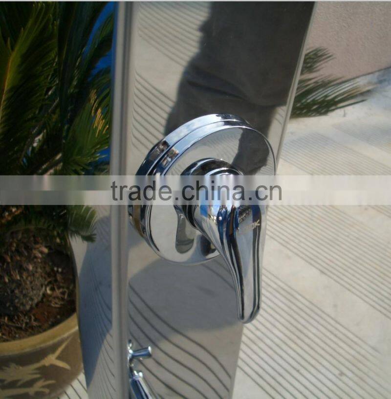 Audemar 2.5MM Thickness 316 Stainless Steel Curve Swimming Pool Shower With Mirror Finishing