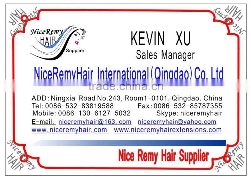 niceremyhair wholesale top quality Brazilian remy hair human hair clip in hair extensions
