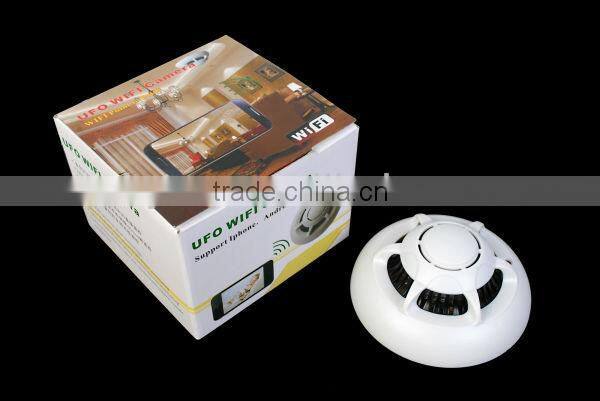 2013 New Smoke Detector camera WiFi with P2P Function