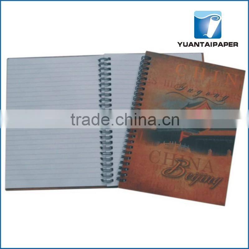 Hot sale promotional printed stationary notebook with hardcover and elastic band