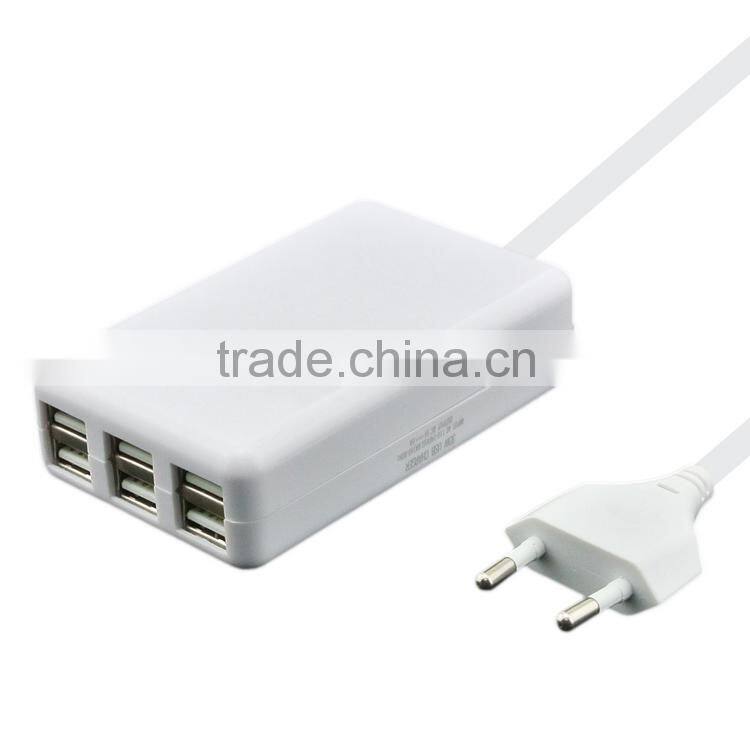 Best selling multi port usb chargers 6 port smart usb chargers