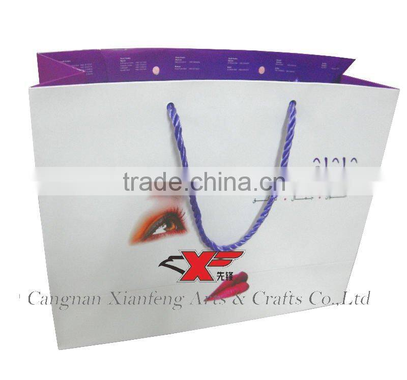 2015 paper bag for lady leather shoes