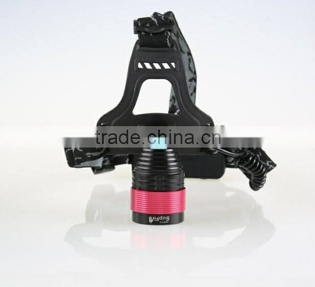 High Lumen zooming Head Flashlight