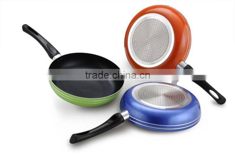 purple nonstick ceramic pressed/forged deep fry pan induction cooker used factory price