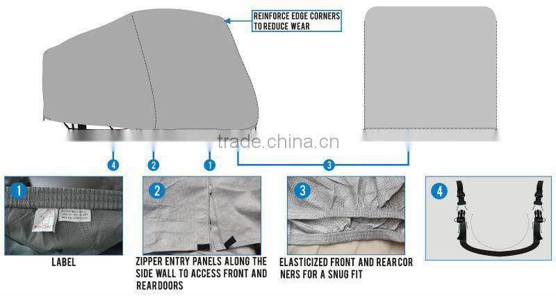 non woven waterproof travel trailer rv cover