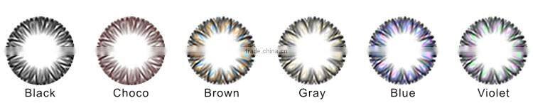 Fresh Big Eye 3-tone color contact lenses cosmetic contact lens mix color In Stock