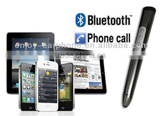Hot selling bluetooth pen earpiece for ipad and iphone