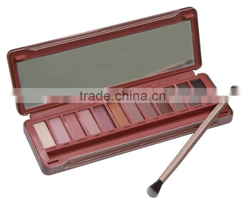 Hot Selling NK Makeup Eye Shadow 12 Colors Eyeshadow Palette with Brusher
