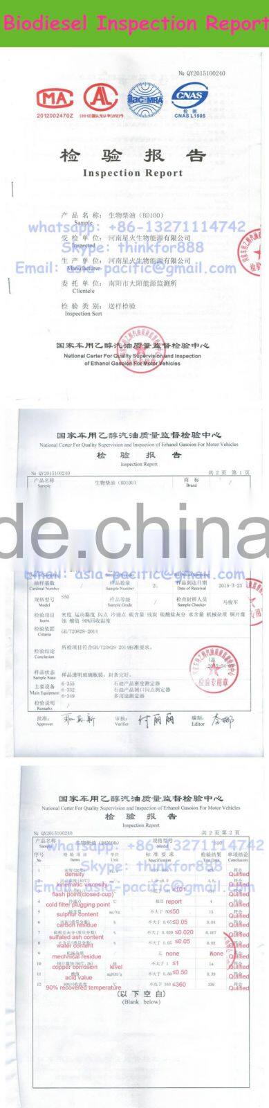 Good price B100 Biodiesel EN14241 for sale