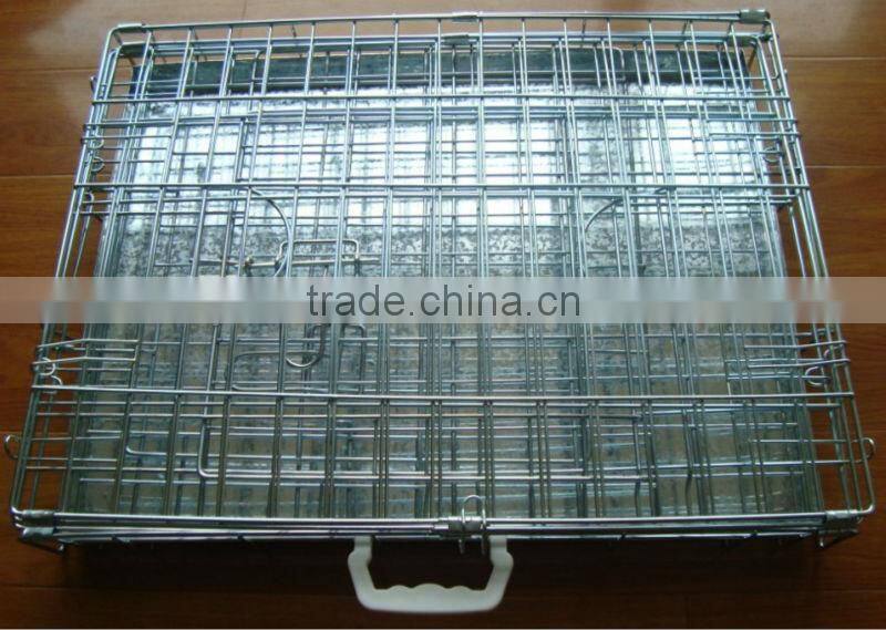Wire Dog Crate Cage 3 Doors Top Open Wall Divider