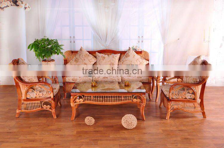Fashionable Leisure Cane sofe table and chair set