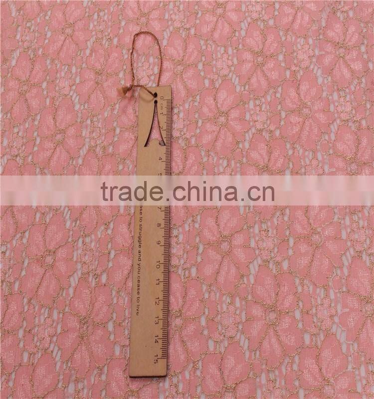 2015 african gold cord cotton guipure lace fabric