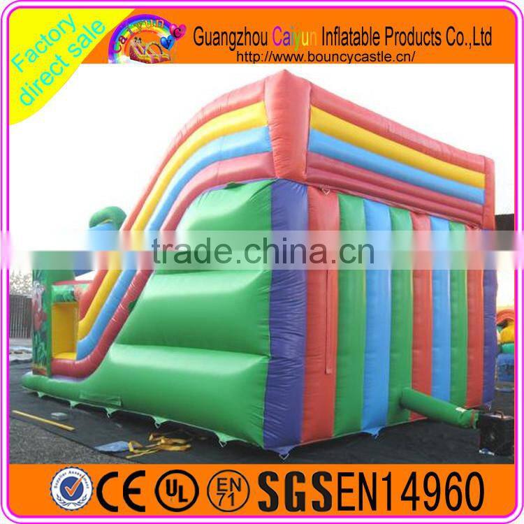 Elephant design inflatable plastic dry slide for sales