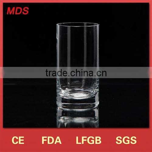 Wholesale painted cobalt blue tumbler glass with carved pattern