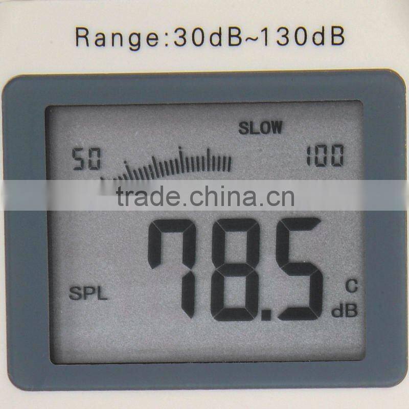 30~130 dB Decibel 7 Ranges Noise Sound Pressure Level Meter