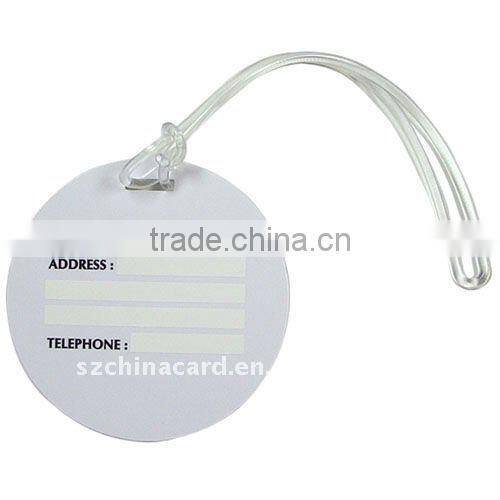 High quality! Best selling product PVC card plastic luggage tag