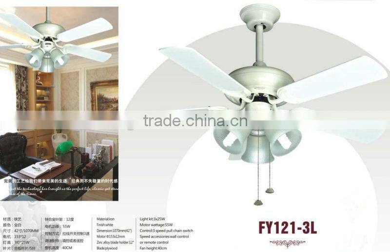 CEILING FAN 52" - VINTAGE BLACK WITH WEATHERED OAK PT1306-1