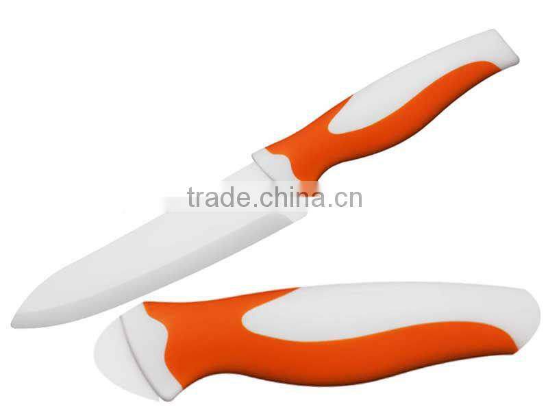 6" Ceramic Chef Knife with rubber handle