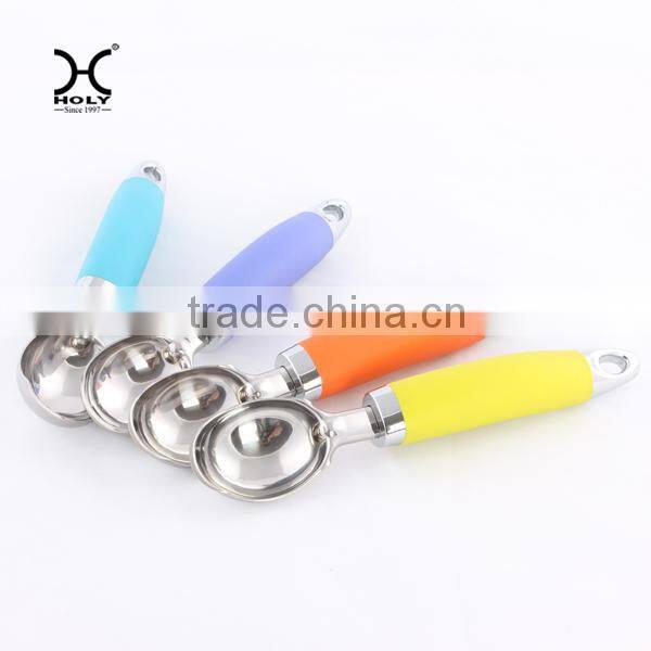 Top quality ice cream spoon with short handle