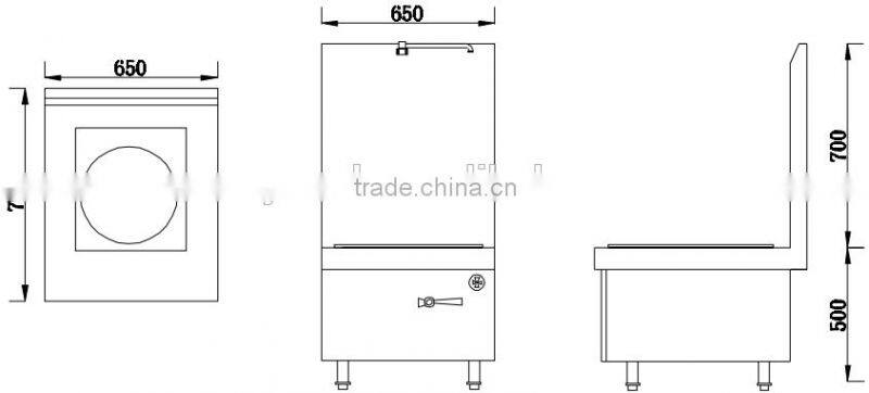 380V stainless steel single burner soup induction cooker