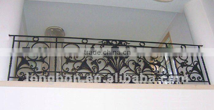 2014 Top-selling modern wrought iron fancy balcony railing