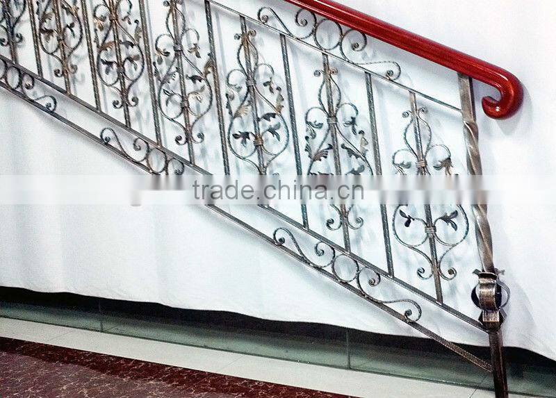 Top-selling hand forged metal stair handrail(LB-I-H-0010)