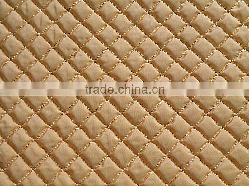 winter diamond 3 layers thermal padding quilting fabric for down coat/jacket