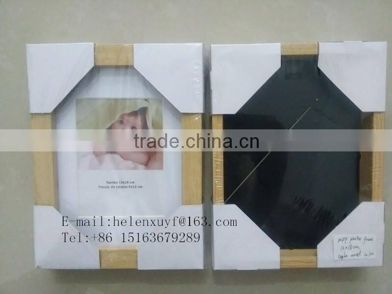 China factory handmade 4x6 5x7 6x8 8x10 Wooden MDF picture photo frames for kids