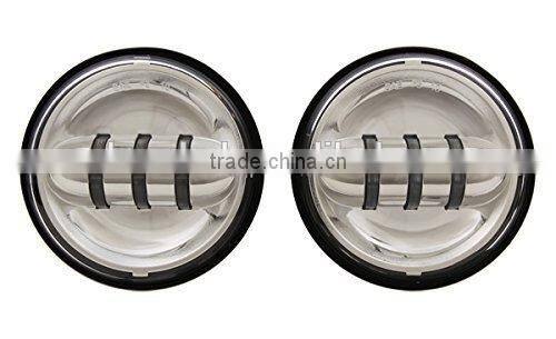 Black Twin Headlight Dual Lamp For Harley Davidson Road Glide Custom Fits Harley Road Glide