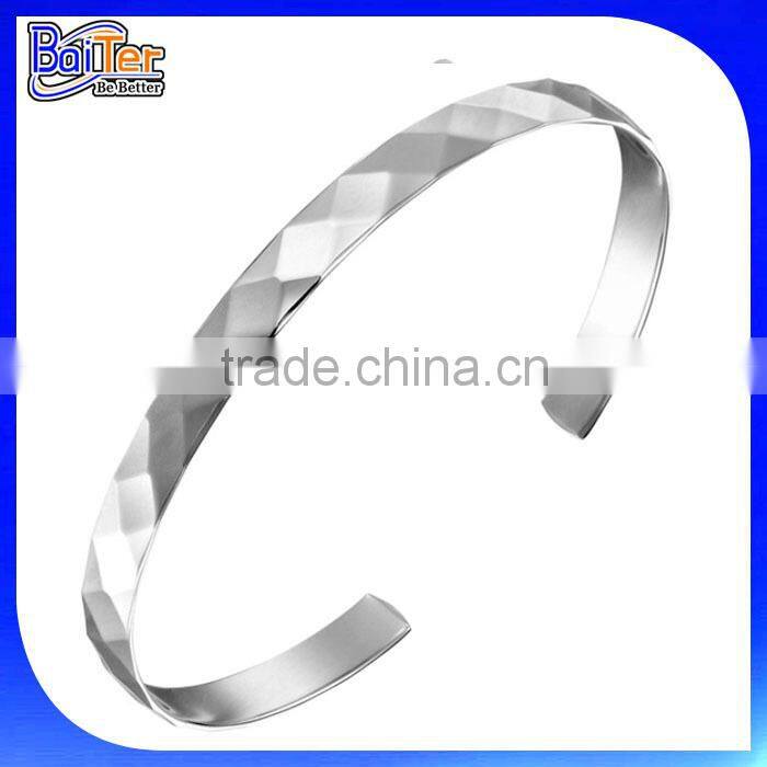 New Arrival!!! Custom Make Men's 925 Sterling Silver Wide Cuff Bracelet Cuff Wide Bracelet Wholesale